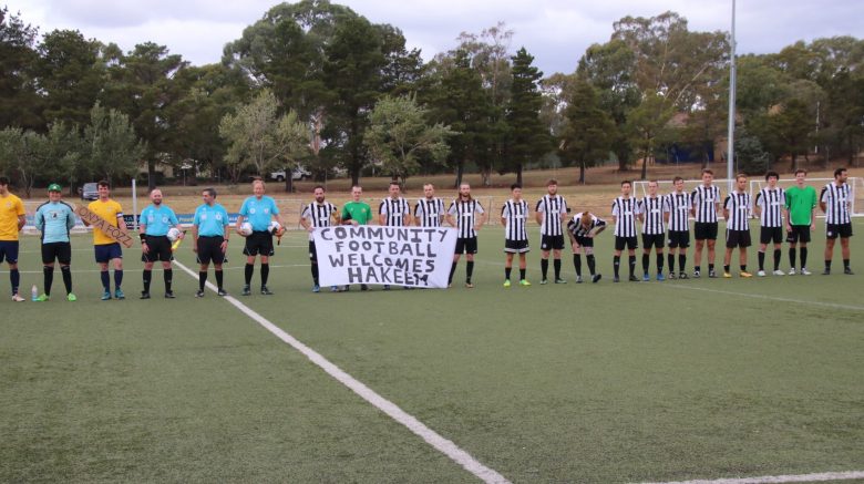 Local soccer team welcomes refugees
