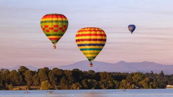 Balloons over Lake Burley Griffin