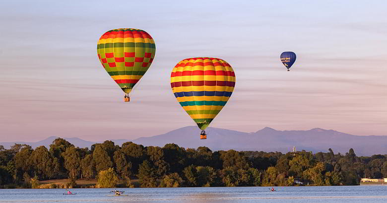 Balloons over Lake Burley Griffin