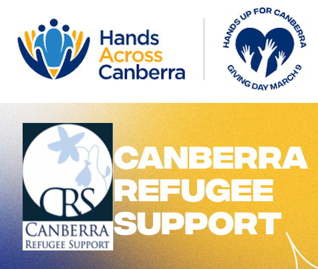 Raise your hands for Canberra Canberra Refugee Support