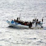 Refugees on boat