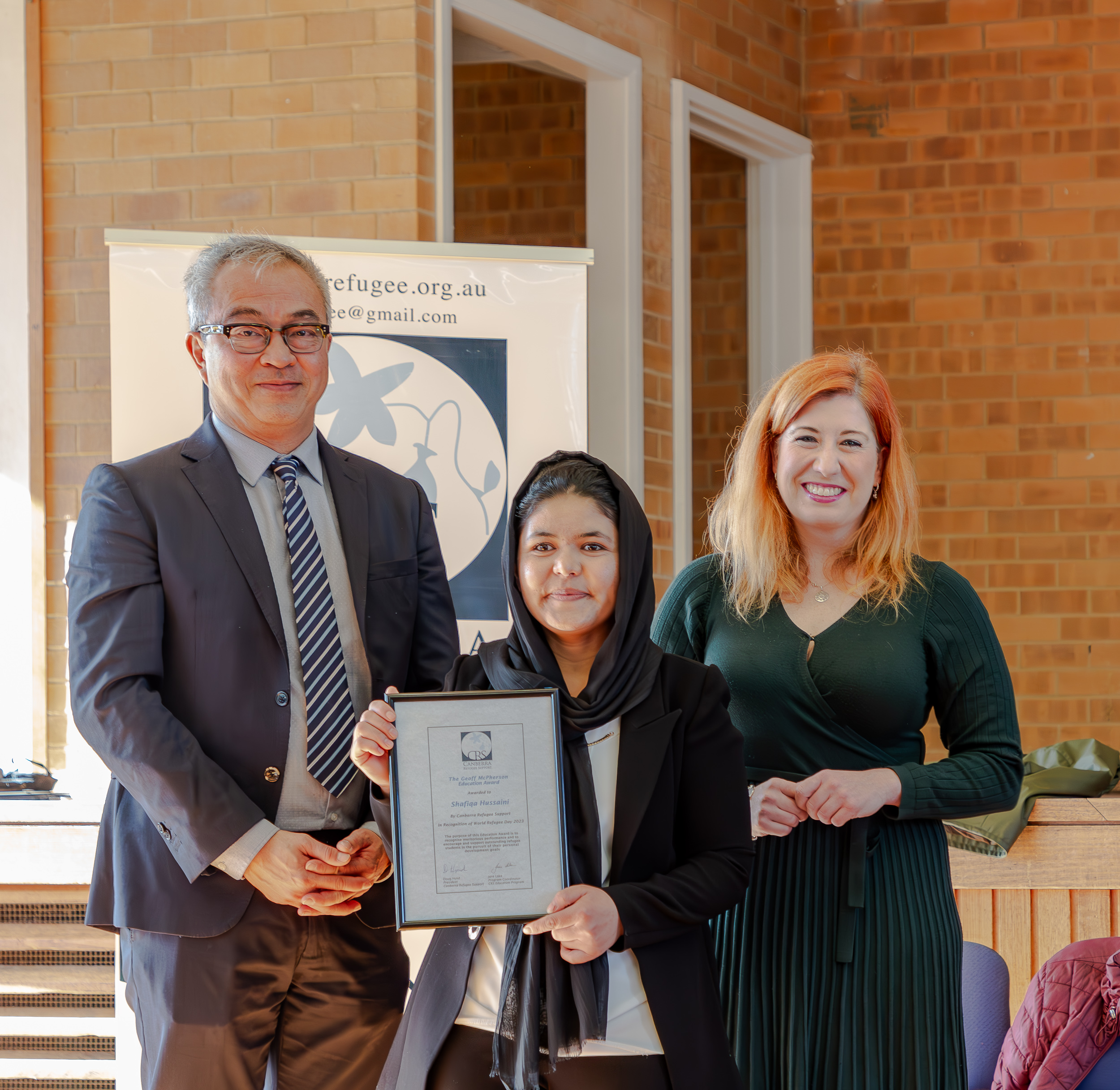 CRS Education Awards - Canberra Refugee Support
