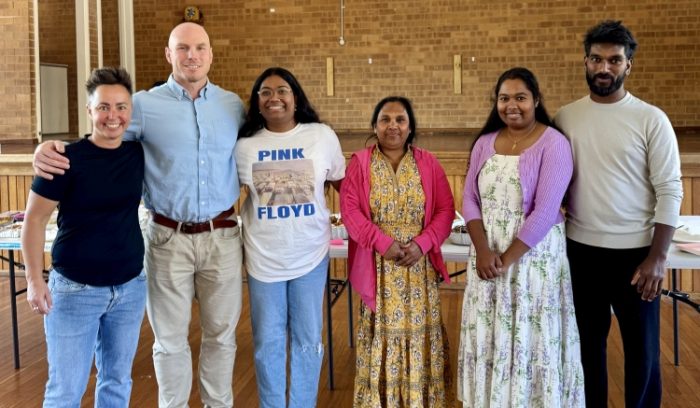 David Pocock celebrates with Vinefreeda Piume and family on receiving permanent residency