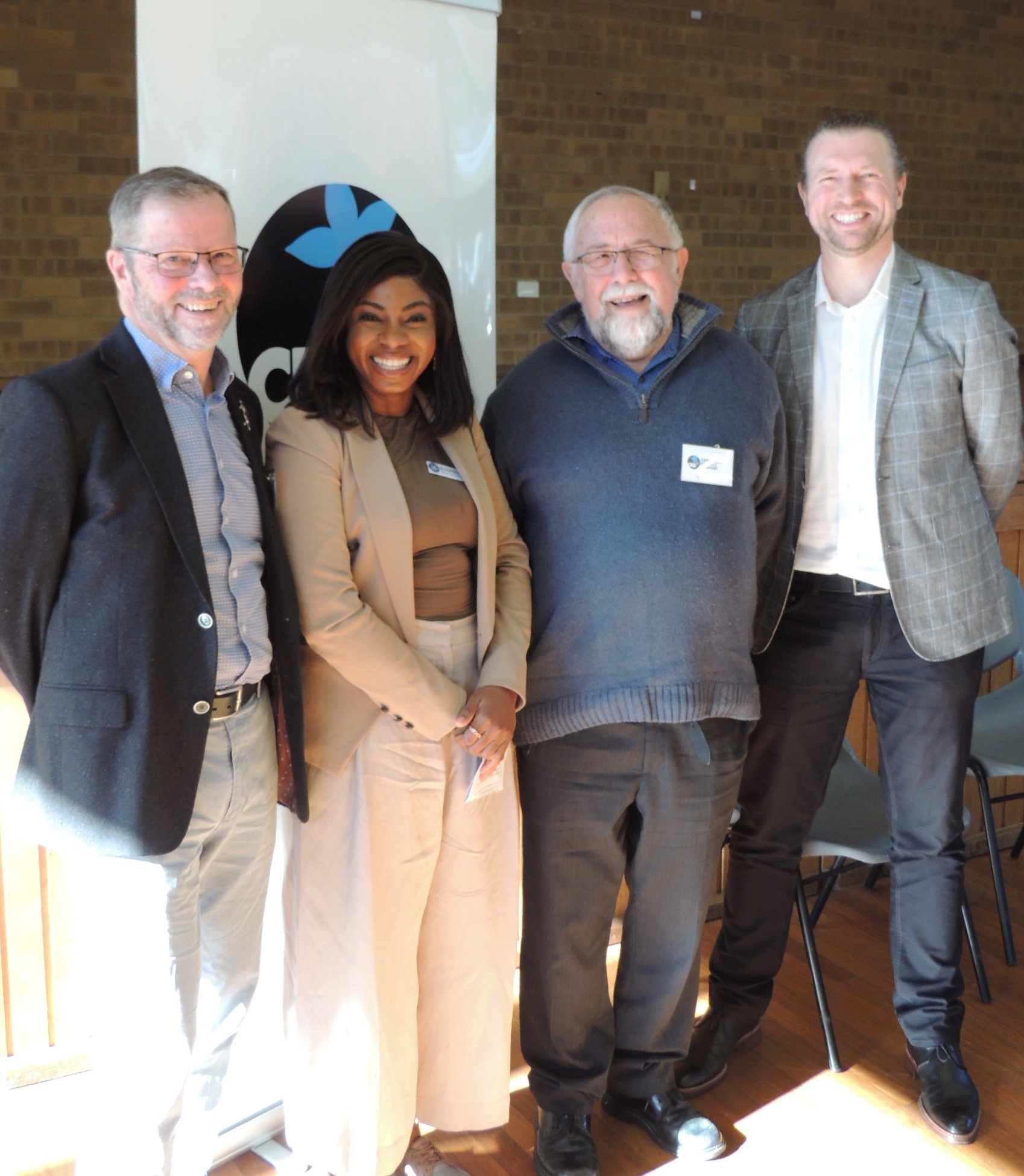 CRS Vice President Dr Russell Ayres, Ms Chiaka Barry MLA, CRS President Dr Doug Hynd and Senior Protection Officer UNHCR Regional Office Canberra, Mr Mike Clayton